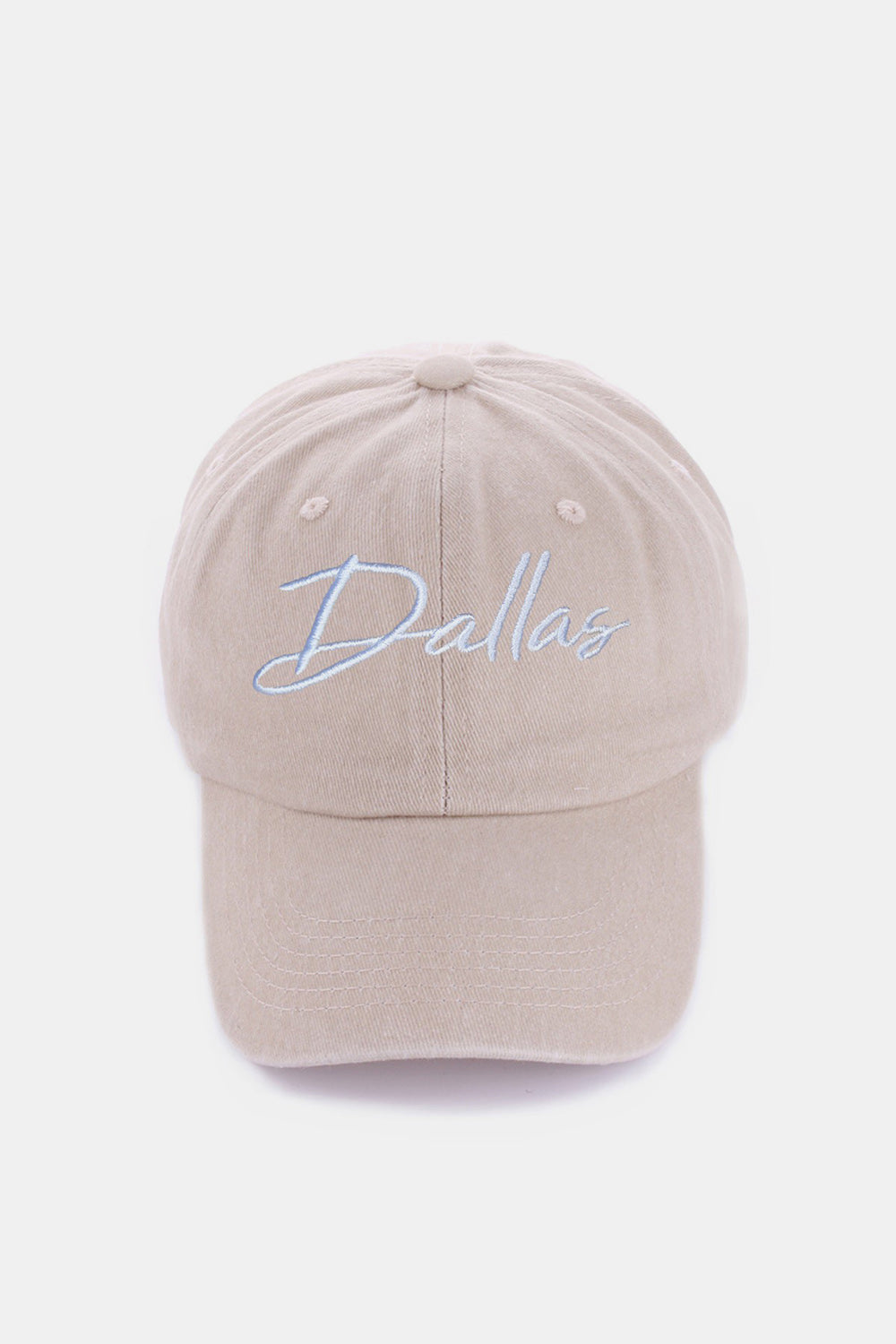 Zenana Washed DALLAS Embroidered Baseball Cap-Jewearrings