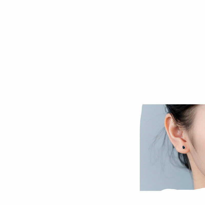 S925 Silver Female Cute Epoxy Sweet Stud Earrings-Jewearrings