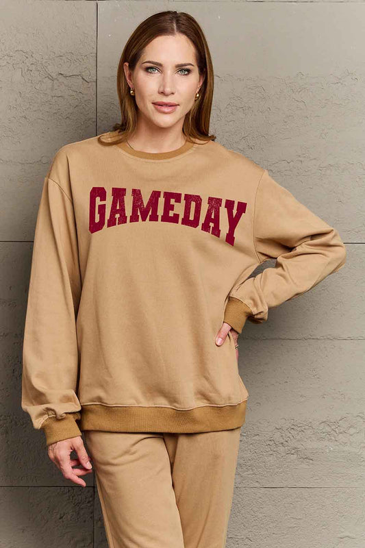 Simply Love Simply Love Full Size GAMEDAY Graphic Sweatshirt-Jewearrings