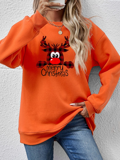 MERRY CHRISTMAS Graphic Sweatshirt-Jewearrings