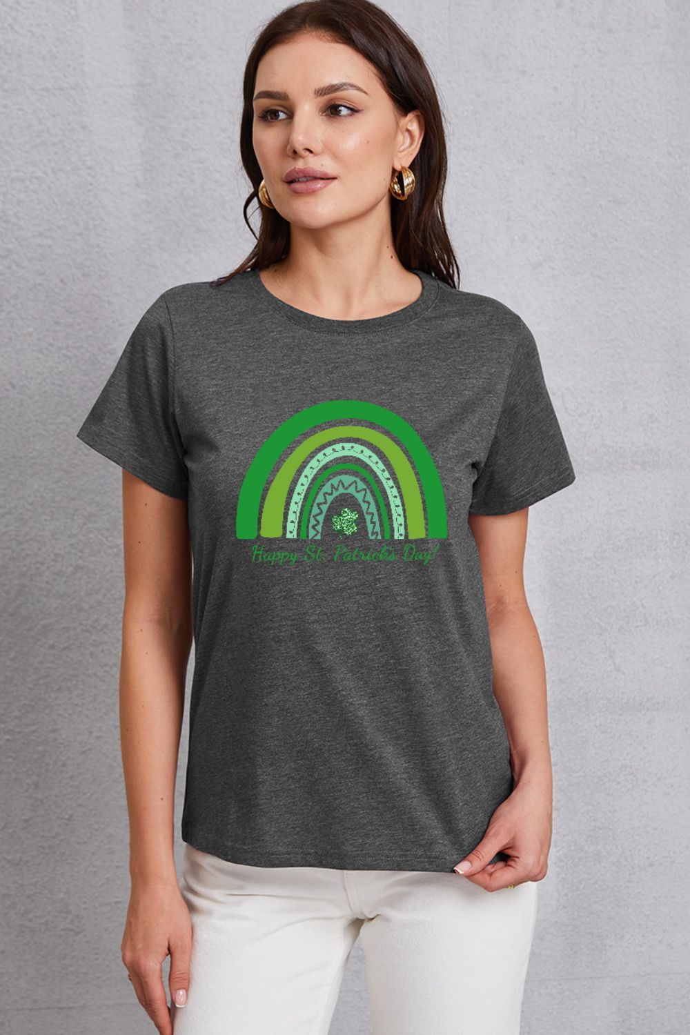 HAPPY ST. PATRICK'S DAY Round Neck T-Shirt-Jewearrings