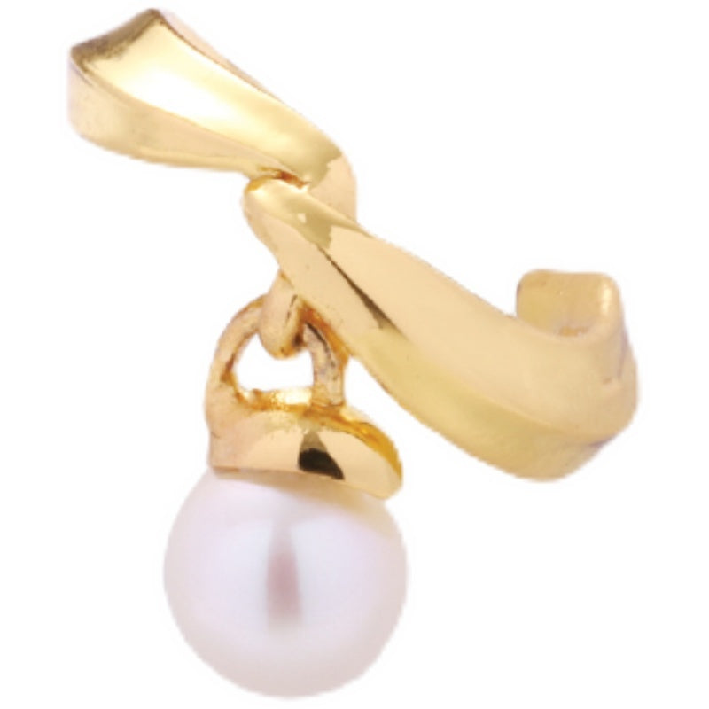 Women's Light Luxury Sterling Silver Plated 18K Gold Pearl Earrings-Jewearrings