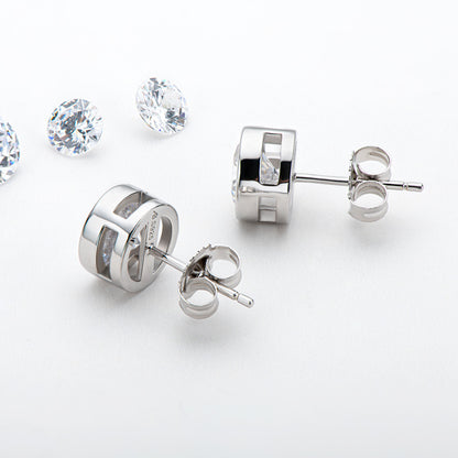 0.51 Carat Moissanite Stud Earrings-Jewearrings