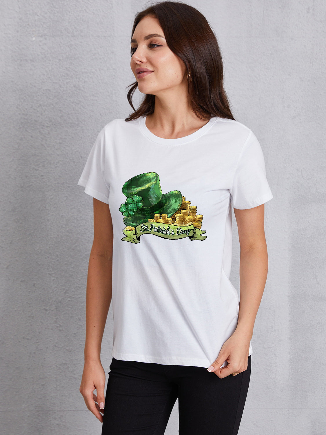 ST. PATRICK'S DAY Round Neck T-Shirt-Jewearrings