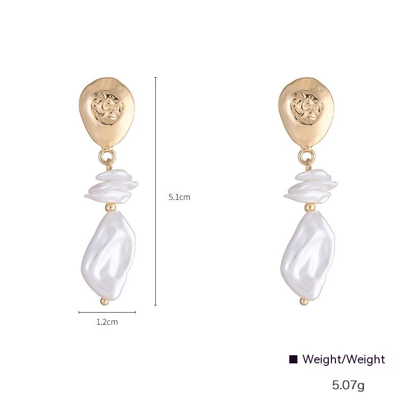 Women's Graceful And Fashionable Pearl Earrings-Jewearrings