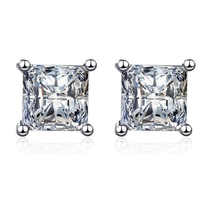 925 Sterling Silver Earrings Special-interest Design Commuting Moissanite-Jewearrings