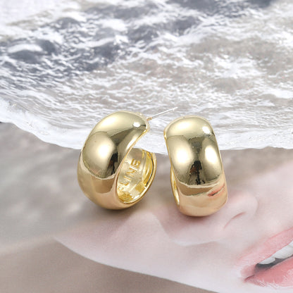 High-grade Alloy Hollow Simple Stylish Water Drop Stud Earrings-Jewearrings