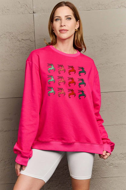 Simply Love Full Size Graphic Long Sleeve Sweatshirt-Jewearrings