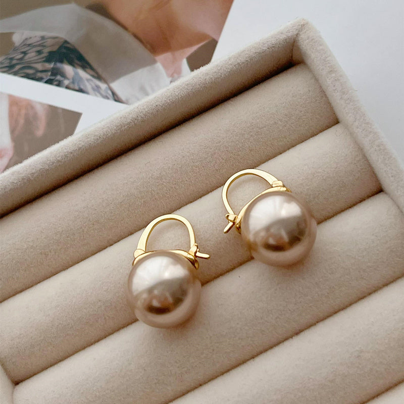 Women's Simple And Versatile Pearl Earrings-Jewearrings