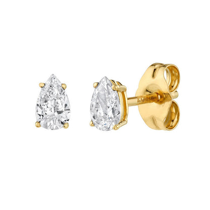 Zircon Silver Stud Earrings Female-Jewearrings