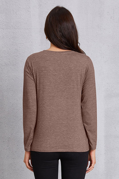 Goose Graphic Round Neck Long Sleeve T-Shirt-Jewearrings