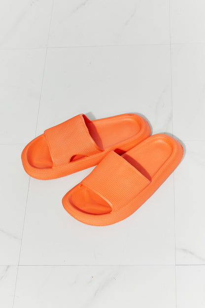 MMShoes Arms Around Me Open Toe Slide in Orange-Jewearrings