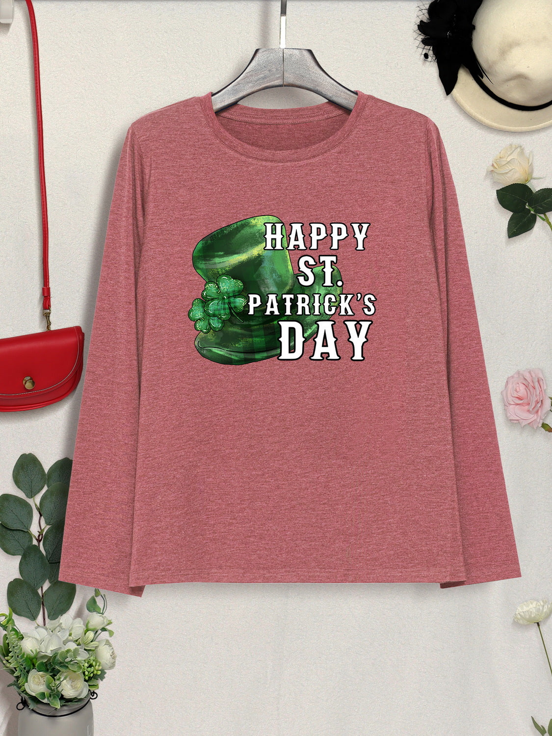 HAPPY ST. PATRICK'S DAY Round Neck T-Shirt-Jewearrings