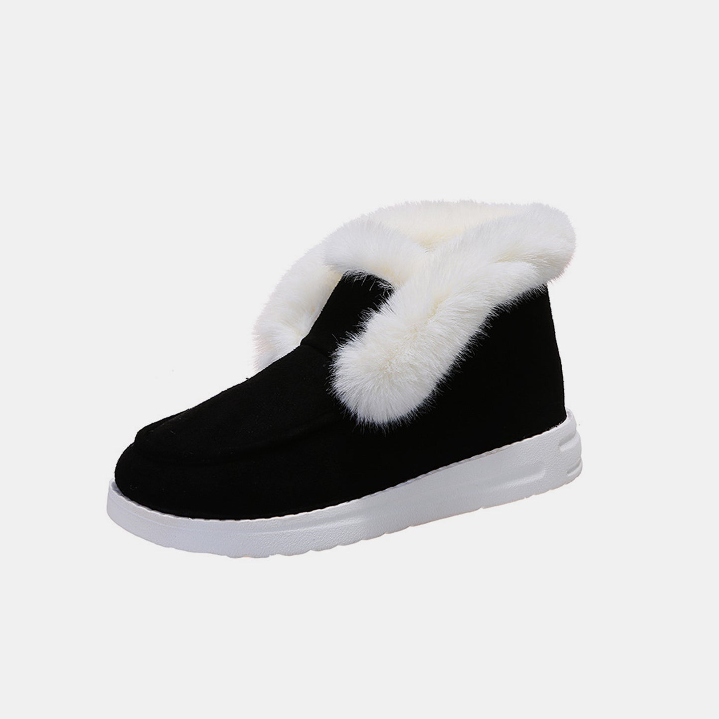 Furry Suede Snow Boots-Jewearrings