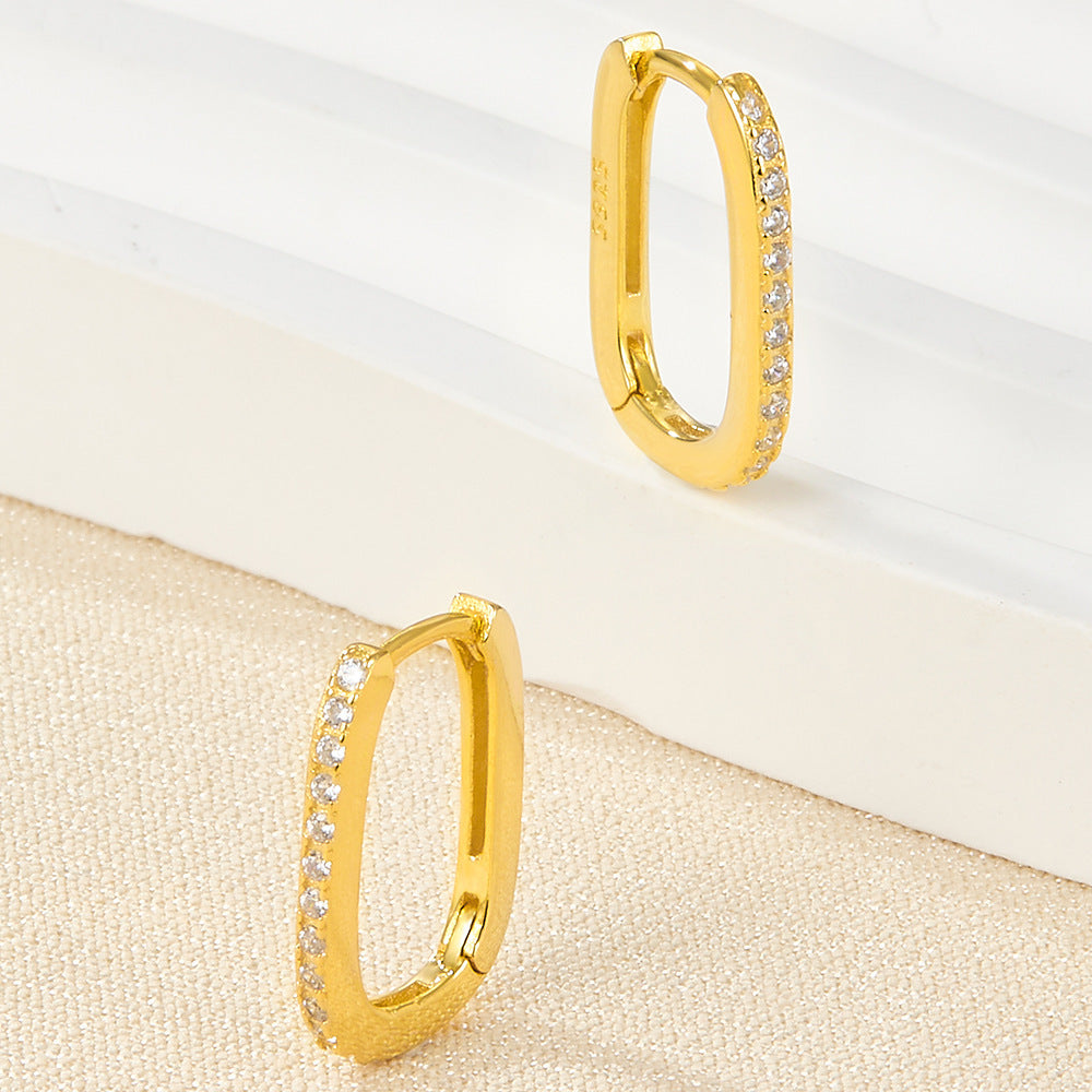 Melissa Oval Hoop Earrings-Jewearrings