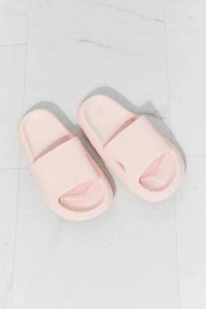 MMShoes Arms Around Me Open Toe Slide in Pink-Jewearrings