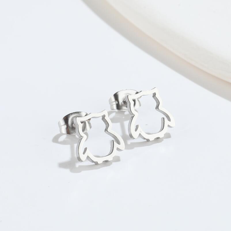 Cute Elf Animal Stud Earrings For Women Ins Style Personalized Earclip-Jewearrings