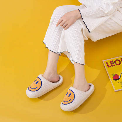 Melody Smiley Face Slippers-Jewearrings