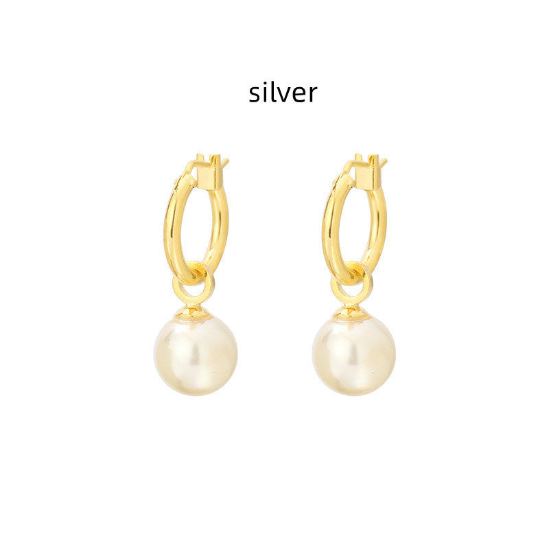 Minority Design Of Pearl Earrings Is Simple And Fashionable-Jewearrings