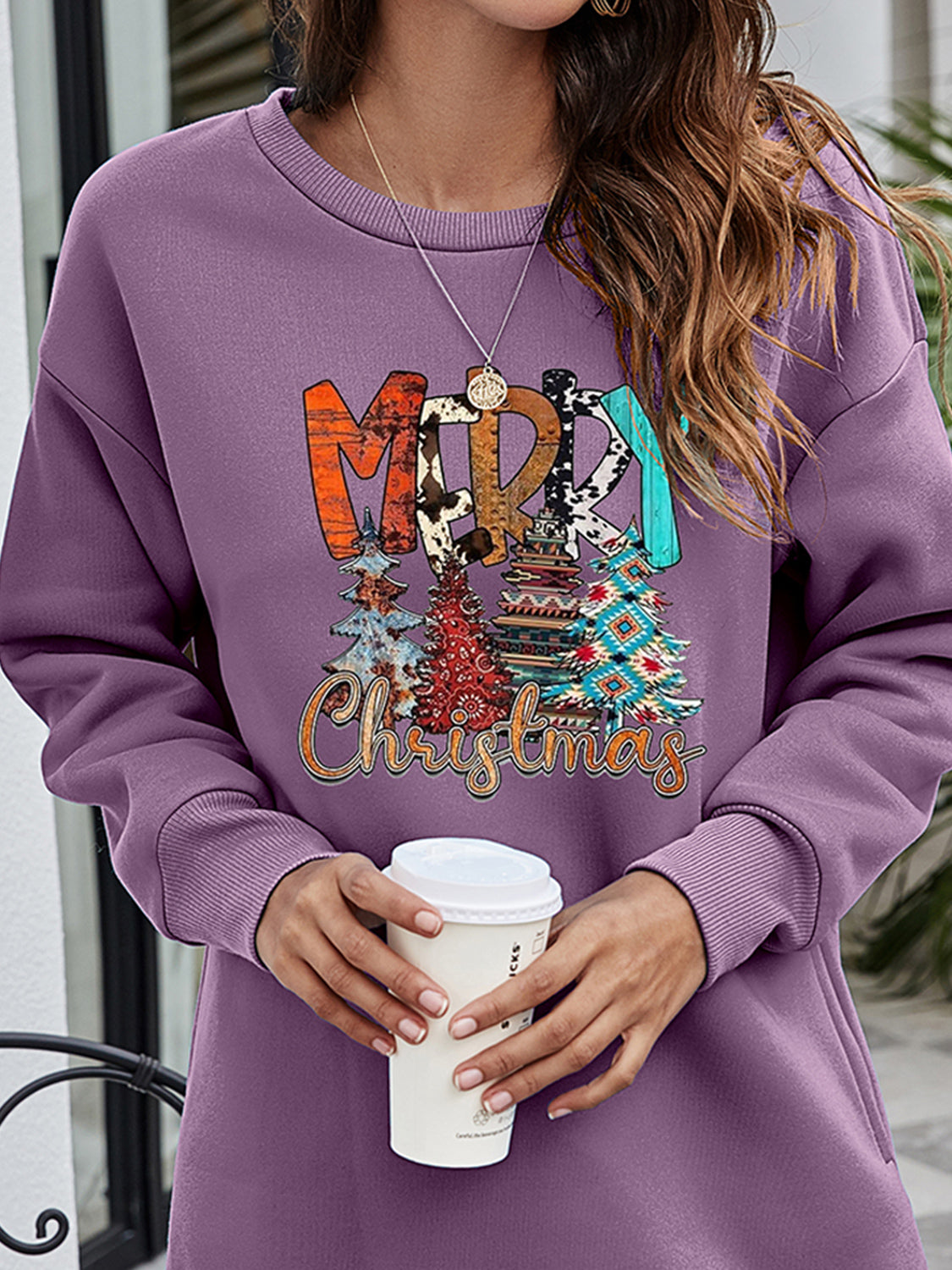 MERRY CHRISTMAS Graphic Sweatshirt-Jewearrings