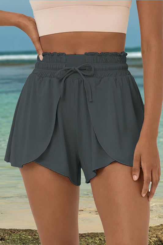 Drawstring Elastic Waist Swim Shorts-Jewearrings