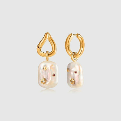 Women's Amberley Baroque Pearl Earrings-Jewearrings