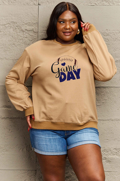 Simply Love Full Size Drop Shoulder Graphic Sweatshirt-Jewearrings