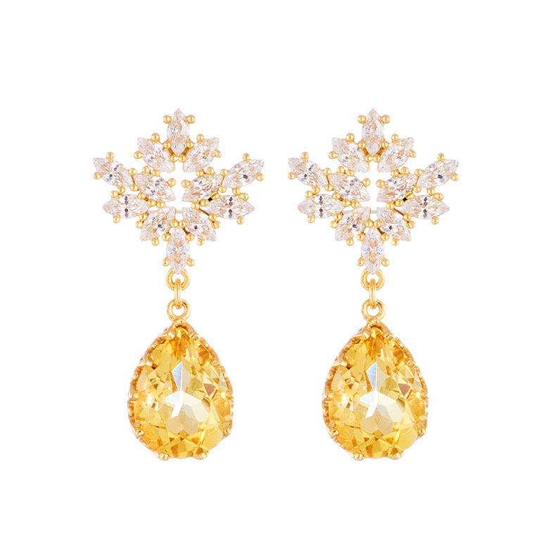 S925 14K Gold Plated New Female Earrings-Jewearrings