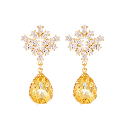 S925 14K Gold Plated New Female Earrings-Jewearrings