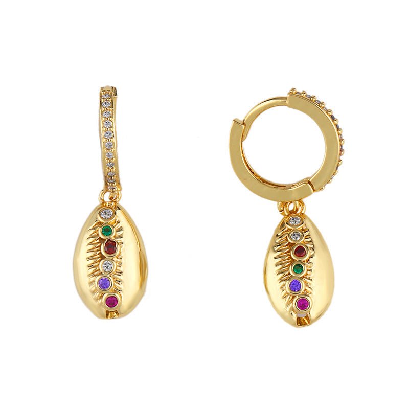 Accessories Creative Golden Shell Earrings Color-Jewearrings