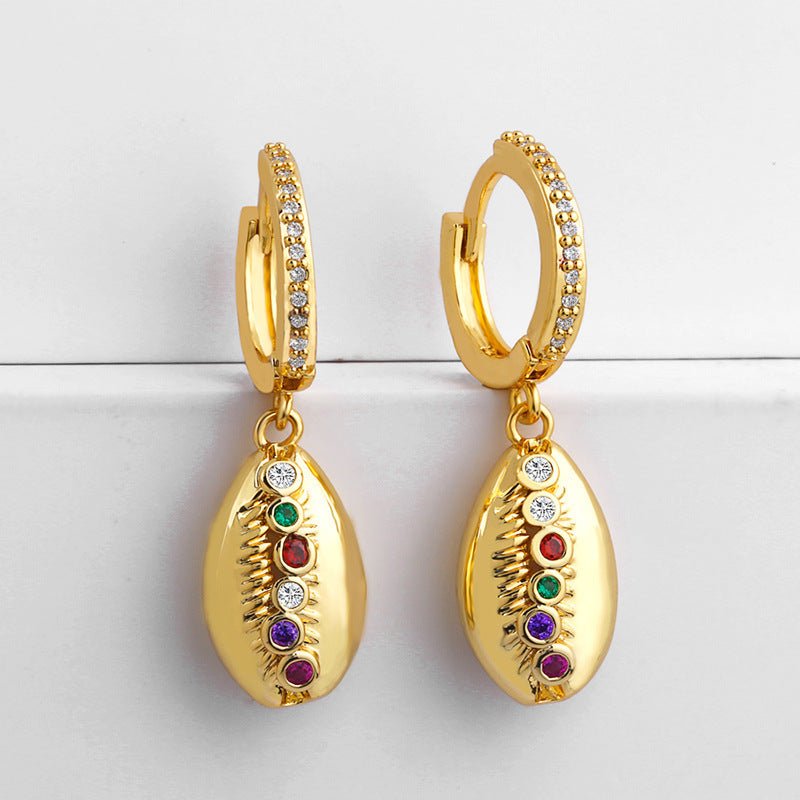 Accessories Creative Golden Shell Earrings Color-Jewearrings