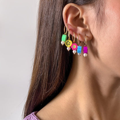 Accessories Holiday Style Acrylic Daisy Flower Earrings-Jewearrings