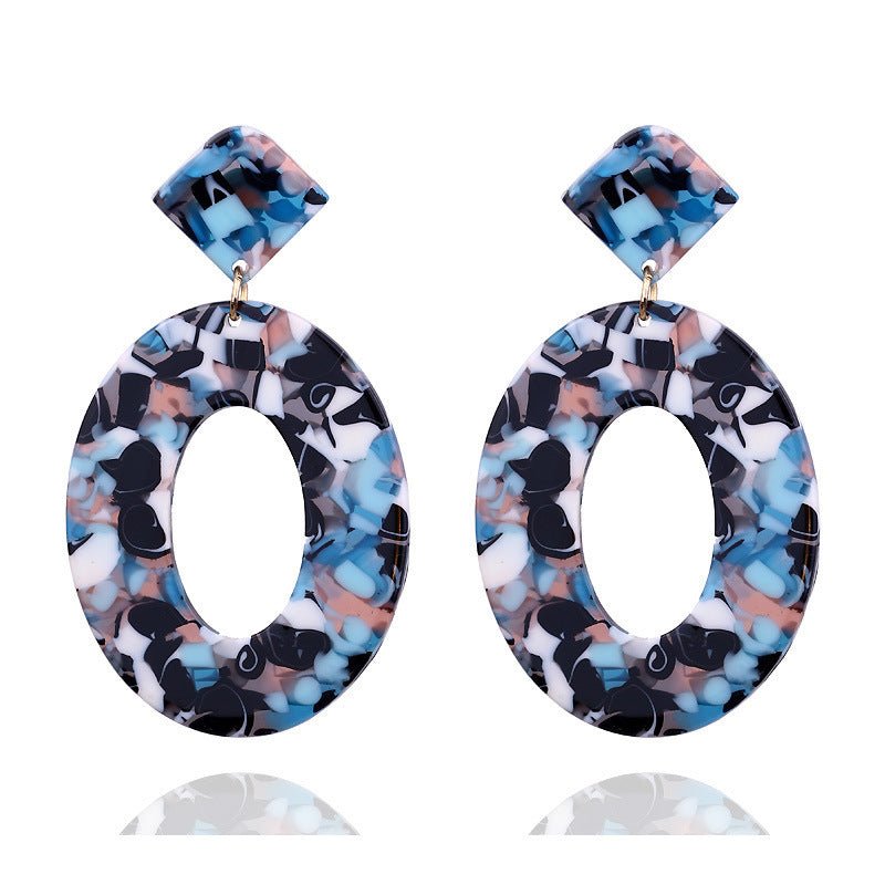 Acrylic acetate earrings-Jewearrings