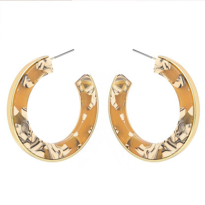 Acrylic acetate earrings-Jewearrings