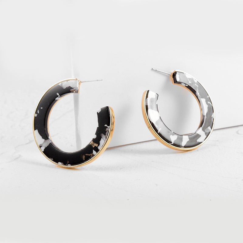 Acrylic acetate earrings-Jewearrings