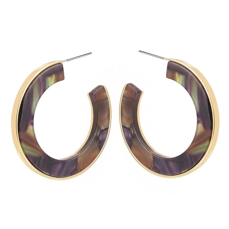 Acrylic acetate earrings-Jewearrings