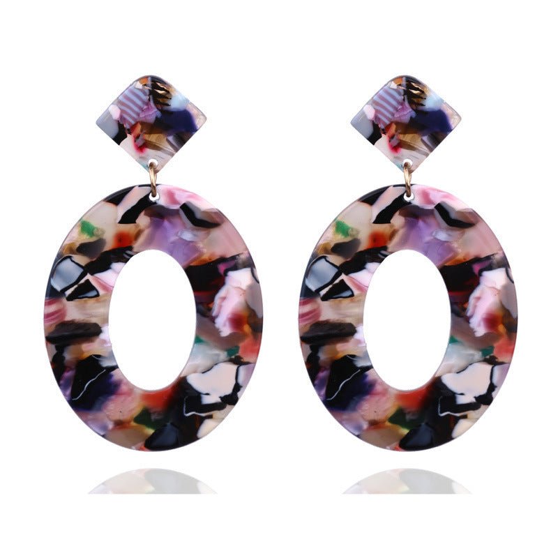 Acrylic acetate earrings-Jewearrings