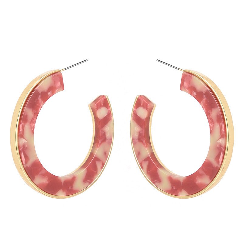 Acrylic acetate earrings-Jewearrings