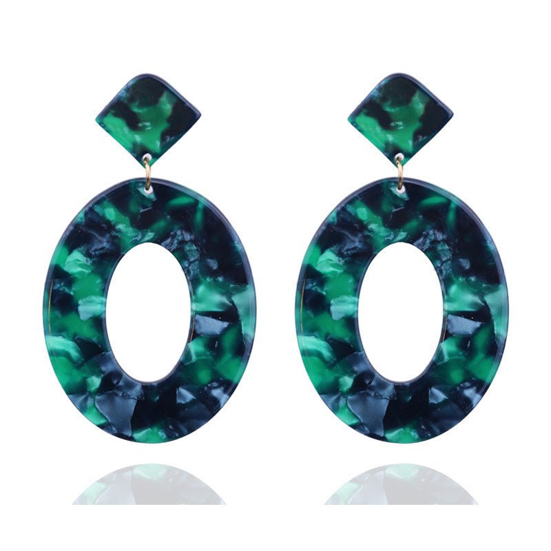 Acrylic acetate earrings-Jewearrings