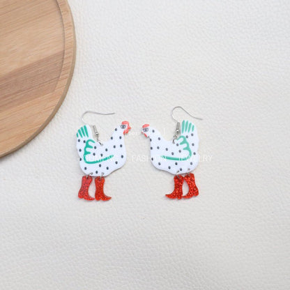 Acrylic Earrings Funny High Heels-Jewearrings