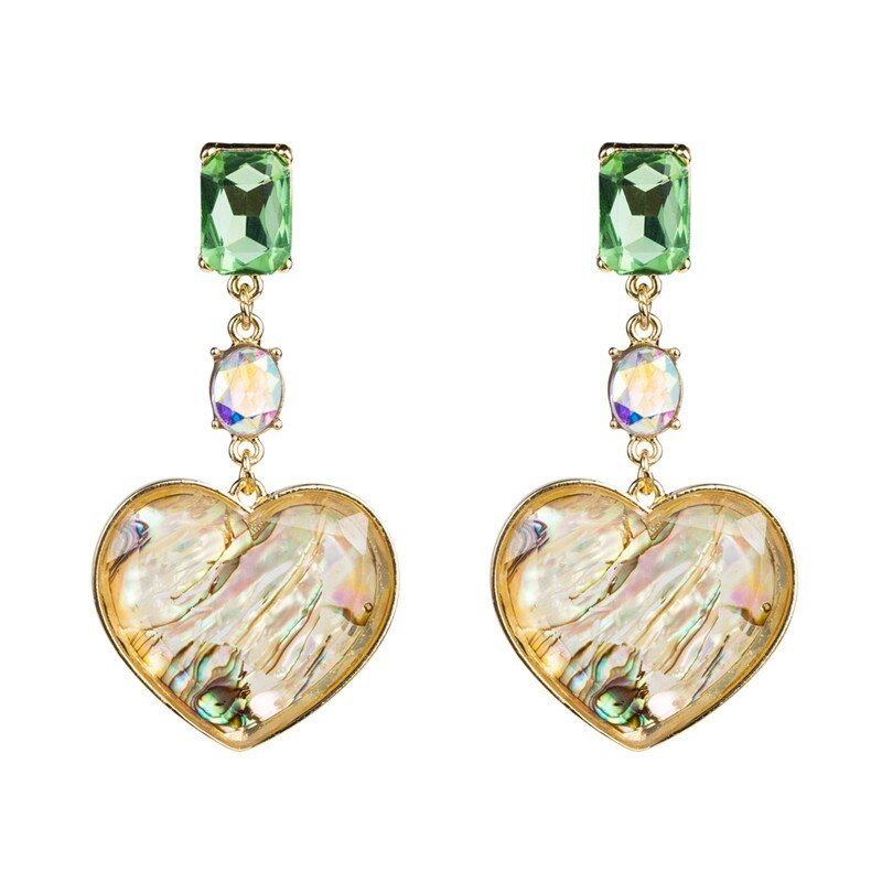 Acrylic Heart Earrings-Jewearrings