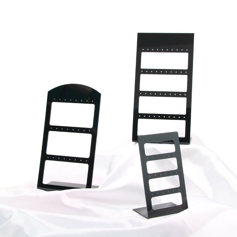 Acrylic Jewelry Rack Black Cut-out Stud Earrings Eardrops Holder Jewelry Display Shooting Stall Props-Jewearrings