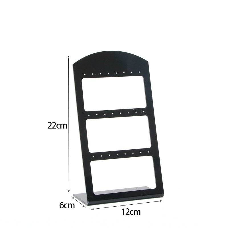 Acrylic Jewelry Rack Black Cut-out Stud Earrings Eardrops Holder Jewelry Display Shooting Stall Props-Jewearrings