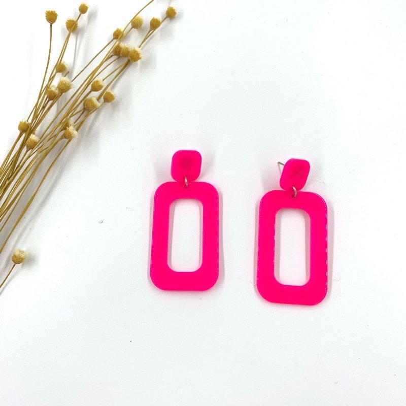 Acrylic Large Ring Fashion Earrings-Jewearrings