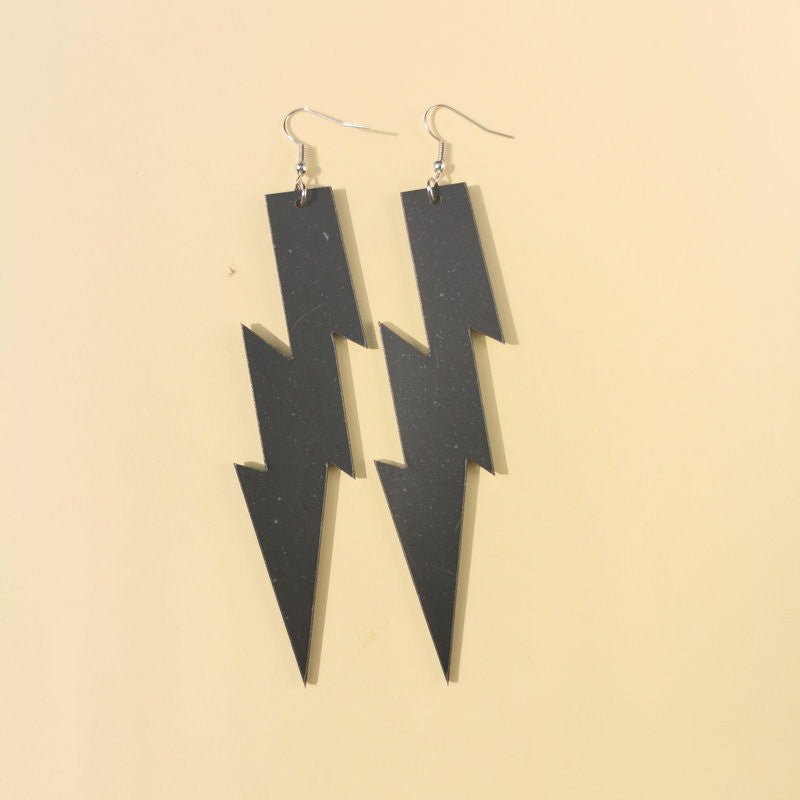 Acrylic Lightning Earrings And Earrings With Other Exaggerations-Jewearrings