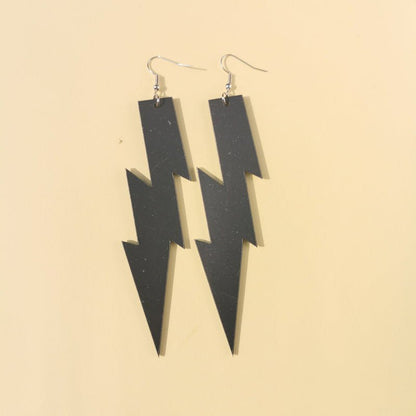 Acrylic Lightning Earrings And Earrings With Other Exaggerations-Jewearrings