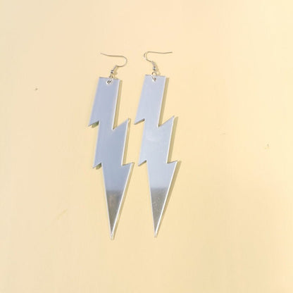 Acrylic Lightning Earrings And Earrings With Other Exaggerations-Jewearrings