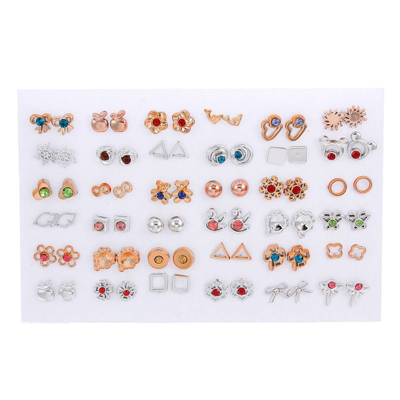 Acrylic set diamond earrings-Jewearrings