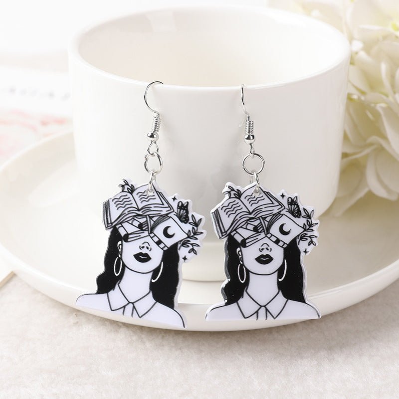 Acrylic Witch Personality Trend Innovative Simple Earrings-Jewearrings