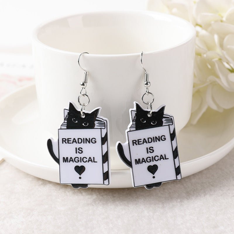 Acrylic Witch Personality Trend Innovative Simple Earrings-Jewearrings